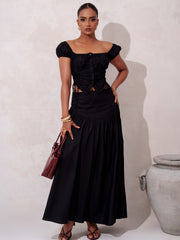 YORK DETAILED MAXI SKIRT