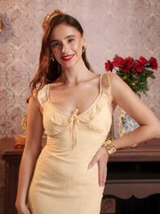 FRILL DETAILED MAXI DRESS