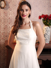 HALTER NECK DETAILED MAXI DRESS