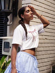 Lace Detailed Tiered Mini Skirt