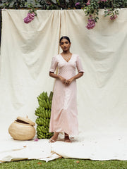 POLKA DOT PRINTED MAXI DRESS