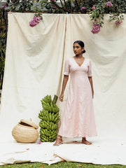 POLKA DOT PRINTED MAXI DRESS